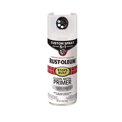 Rust-Oleum® Stops Rust 5-in-1 Spray Paint, Clean Metal, 12 oz Aerosol Can, 6/Carton (RST384758)