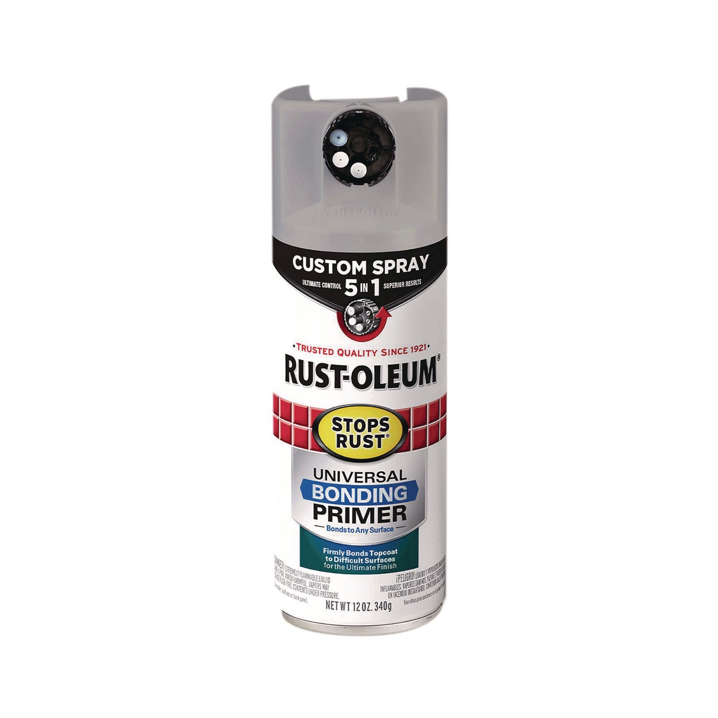 Rust-Oleum® Stops Rust 5-in-1 Spray Paint, Gray, 12 oz Aerosol Can, 6/Carton (RST384761)