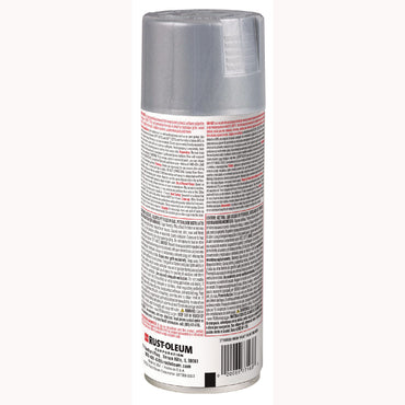 Rust-Oleum® High Heat Enamel Spray Paint, Flat Silver, 12 oz Aerosol Can, 6/Carton (RST7716830)