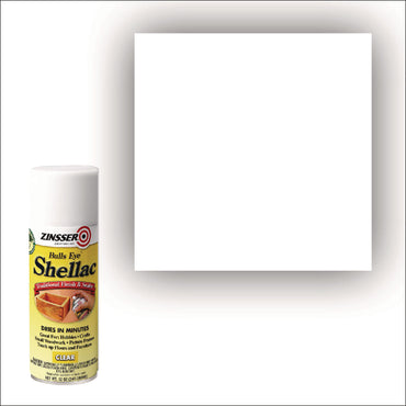 Zinsser® Clear Bulls Eye Shellac Spray, Gloss Clear, 12 oz Aerosol Can, 6/Carton (RST408)