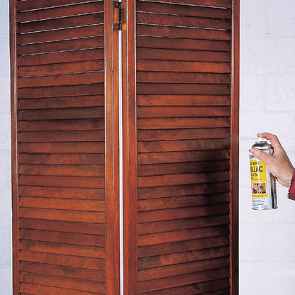 Zinsser® Clear Bulls Eye Shellac Spray, Gloss Clear, 12 oz Aerosol Can, 6/Carton (RST408)