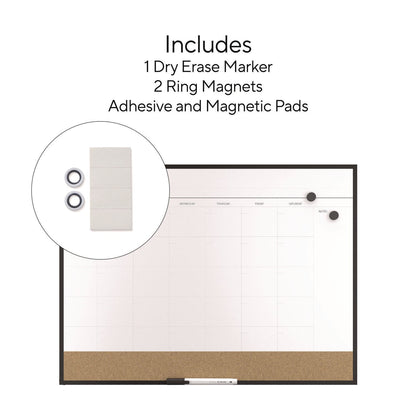 tru-red-magnetic-steel-dry-erase-combo-board-monthly-planning-scheduling-23-x-17-white-natural-surface-black-aluminum-frame-tudtr61193_4