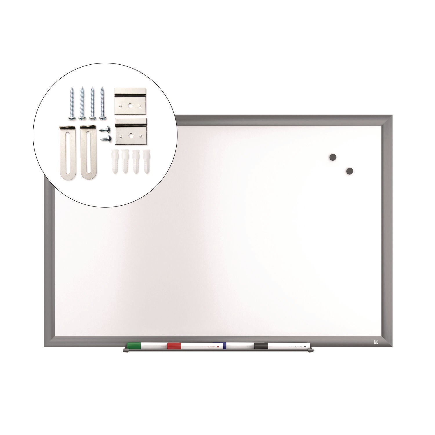 tru-red-magnetic-porcelain-dry-erase-board-36-x-24-white-surface-gray-natural-aluminum-frame-tudtr61184_5