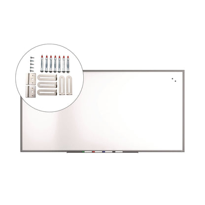 tru-red-magnetic-porcelain-dry-erase-board-96-x-48-white-surface-gray-natural-aluminum-frame-tudtr61188_5