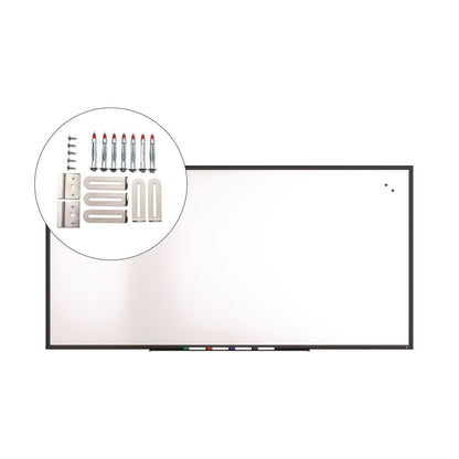 tru-red-magnetic-porcelain-dry-erase-board-96-x-48-white-surface-black-aluminum-frame-tudtr61191_5