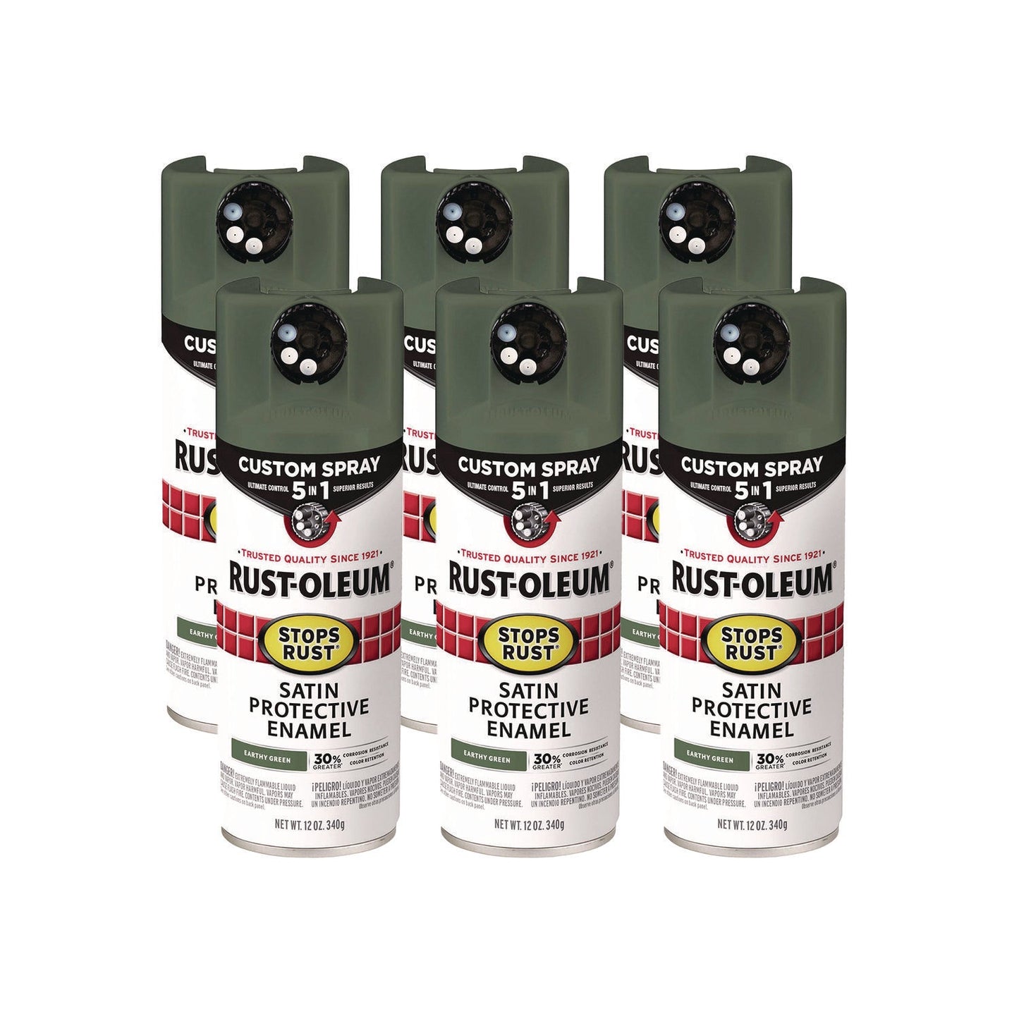 rust-oleum®-stops-rust-5-in-1-spray-paint-satin-earthy-green-12-oz-aerosol-can-6-carton-rst383421_1