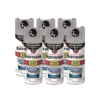 Rust-Oleum® Stops Rust 5-in-1 Spray Paint, Gray, 12 oz Aerosol Can, 6/Carton (RST384761)