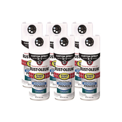 Rust-Oleum® Stops Rust 5-in-1 Spray Paint, White, 12 oz Aerosol Can, 6/Carton (RST384759)