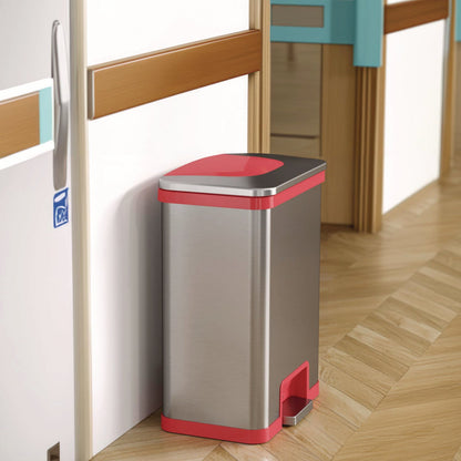 hls-commercial-r-step-pedal-sensor-trash-can-13-gal-plastic-stainless-steel-silver-red-hlmhls13sr_5