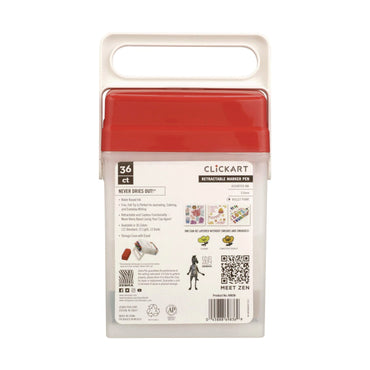 zebra-clickart-porous-point-pen-retractable-fine-0-6-mm-assorted-ink-white-barrel-36-pack-zeb69836_2