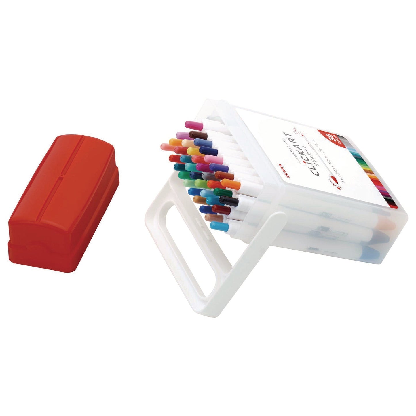 zebra-clickart-porous-point-pen-retractable-fine-0-6-mm-assorted-ink-white-barrel-36-pack-zeb69836_5