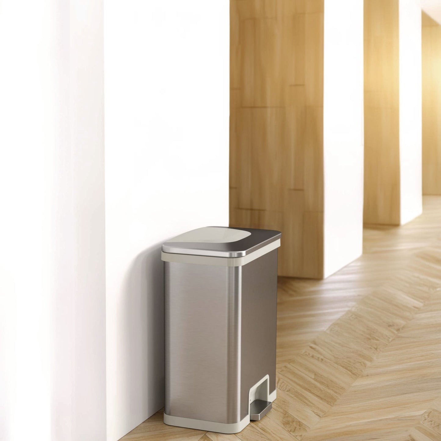 hls-commercial-r-step-pedal-sensor-trash-can-13-gal-plastic-stainless-steel-silver-white-hlmhls13sw_3
