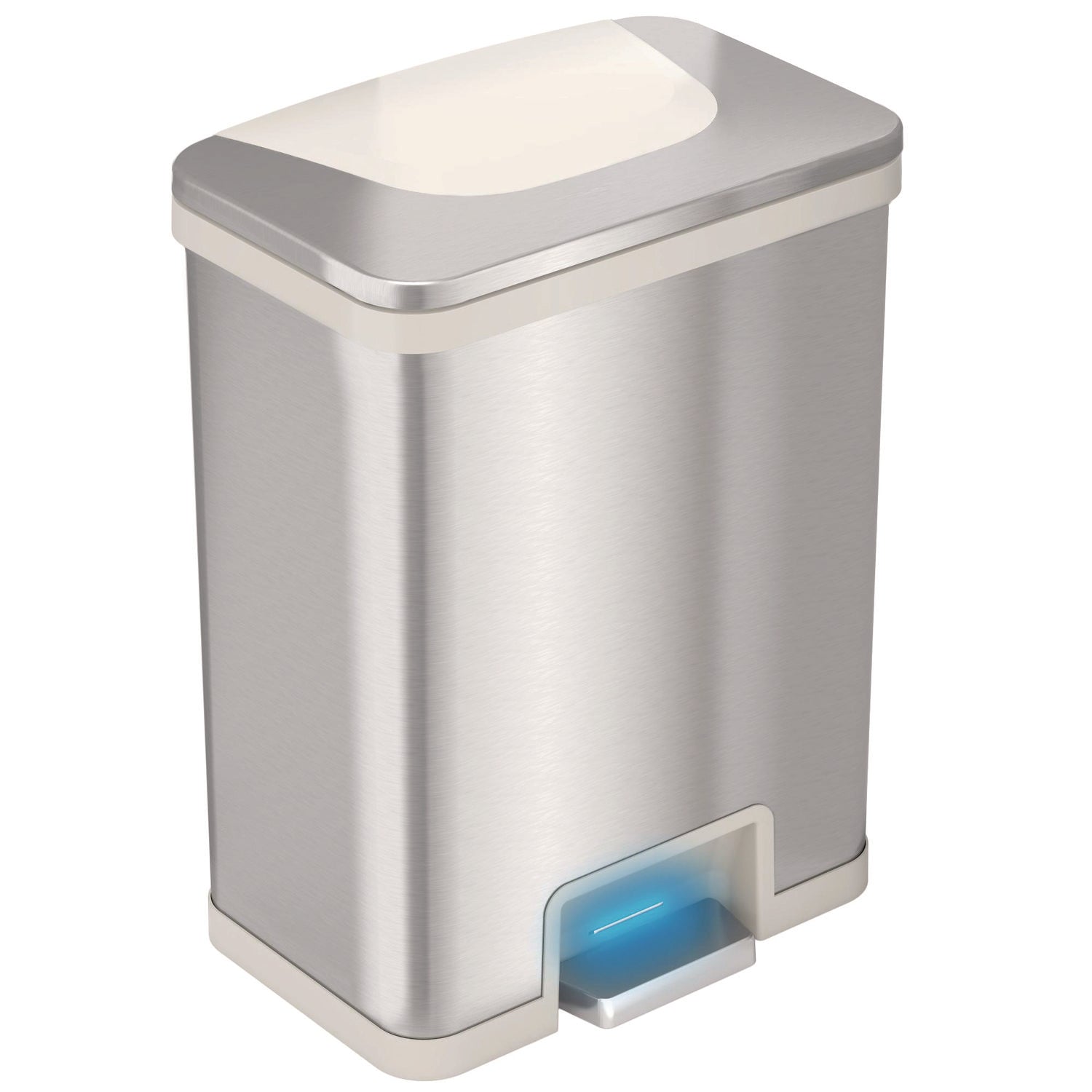 hls-commercial-r-step-pedal-sensor-trash-can-13-gal-plastic-stainless-steel-silver-white-hlmhls13sw_1