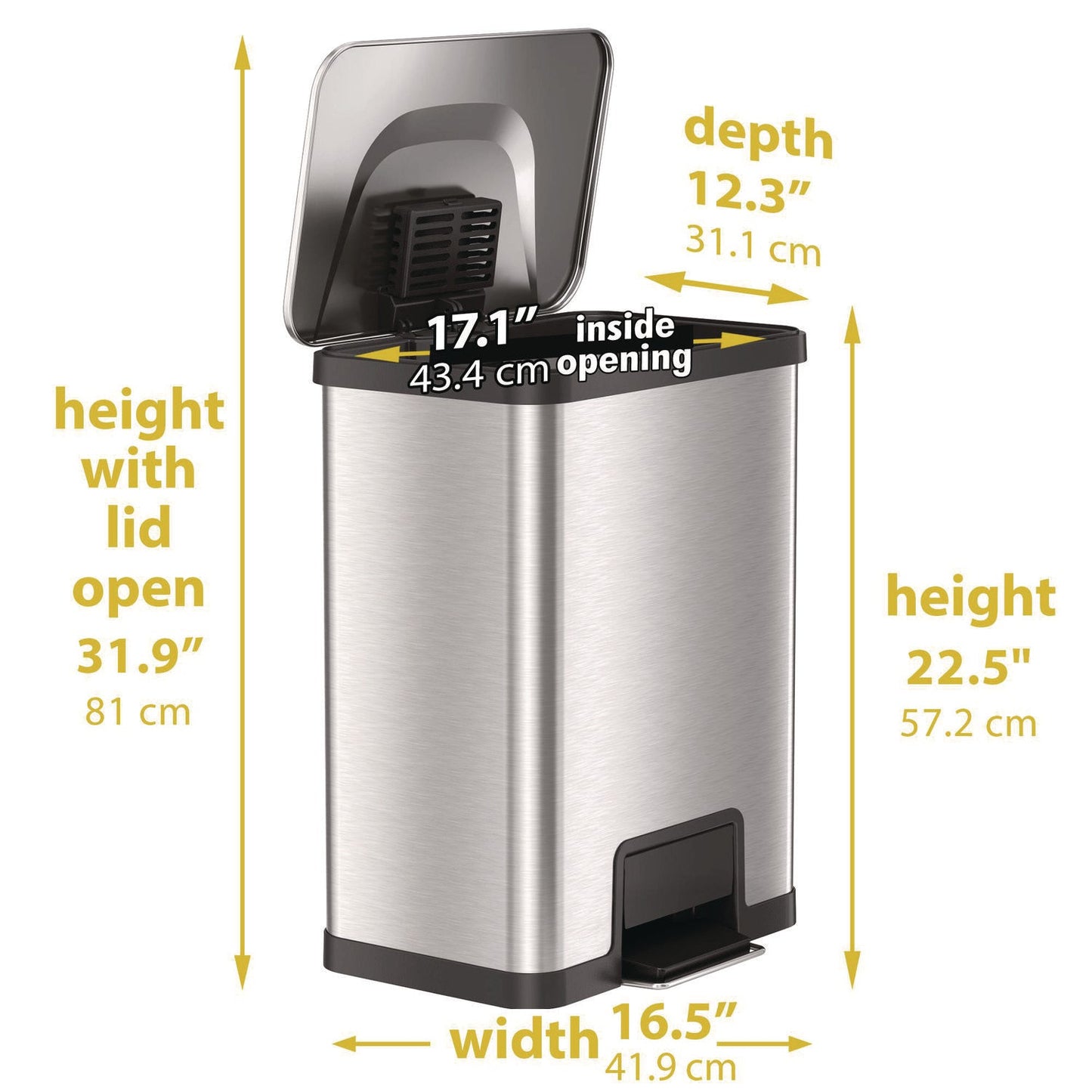 hls-commercial-r-step-pedal-trash-can-with-airstep-technology-13-gal-plastic-stainless-steel-silver-hlmhls13ss_6