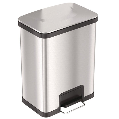 hls-commercial-r-step-pedal-trash-can-with-airstep-technology-13-gal-plastic-stainless-steel-silver-hlmhls13ss_1