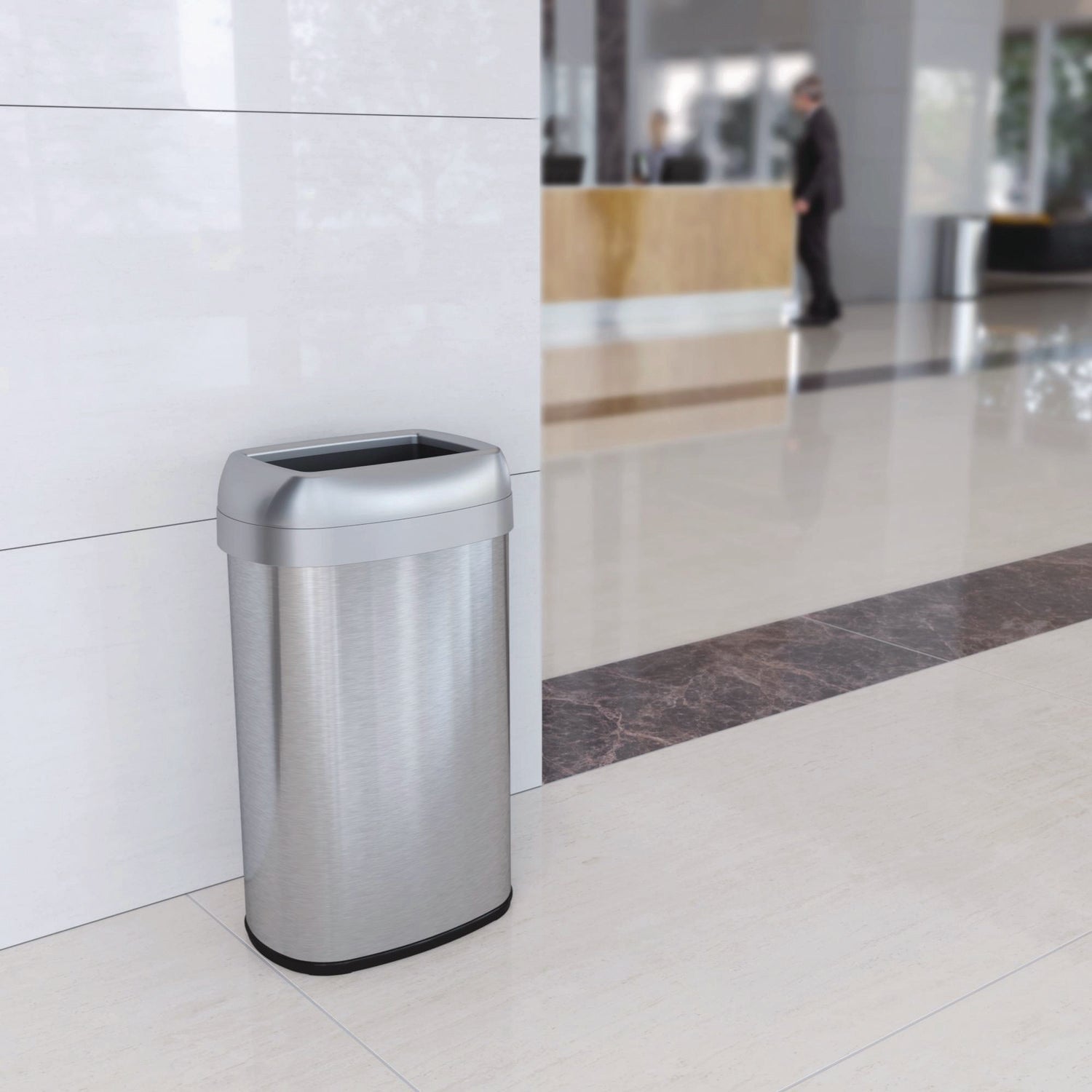 hls-commercial-r-open-top-trash-can-oval-16-gal-plastic-stainless-steel-silver-hlmhls16stv_5