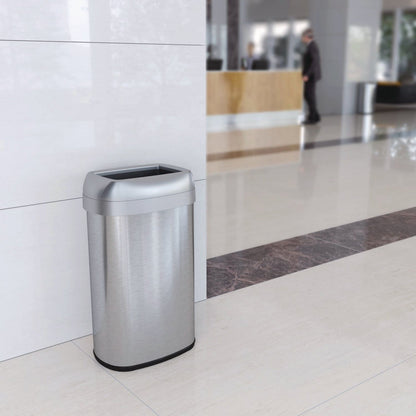hls-commercial-r-open-top-trash-can-oval-16-gal-plastic-stainless-steel-silver-hlmhls16stv_5