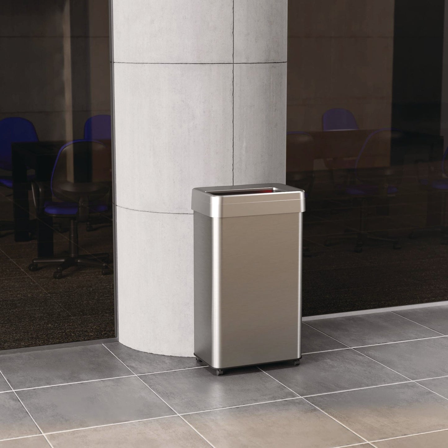 hls-commercial-r-open-top-trash-can-with-wheels-18-gal-plastic-stainless-steel-silver-hlmhls18uotm_4