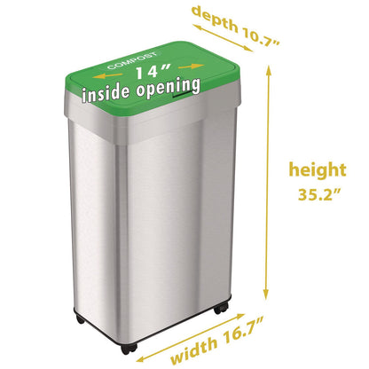 hls-commercial-r-open-top-compost-bin-with-wheels-and-color-coded-lid-21-gal-plastic-stainless-steel-silver-green-hlmhls21uotmcop_6