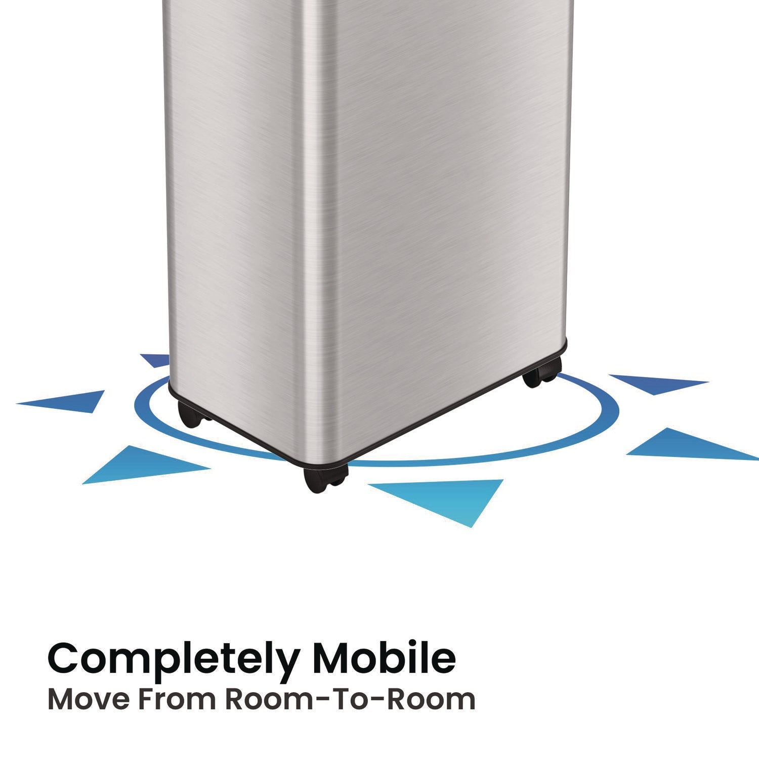 hls-commercial-r-open-top-recycling-bin-with-wheels-and-color-coded-lid-21-gal-plastic-stainless-steel-silver-blue-hlmhls21uotmrec_2