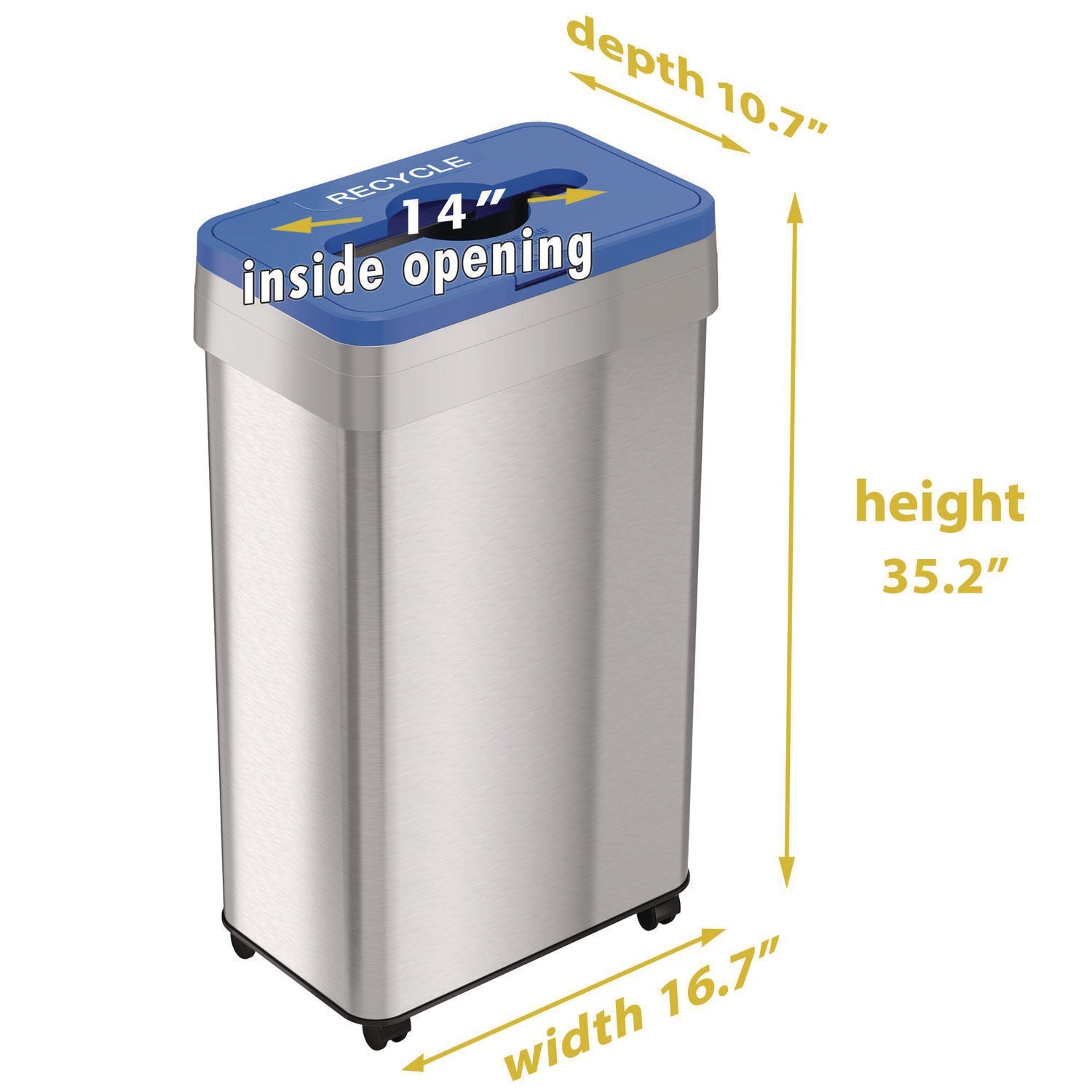 hls-commercial-r-open-top-recycling-bin-with-wheels-and-color-coded-lid-21-gal-plastic-stainless-steel-silver-blue-hlmhls21uotmrec_6