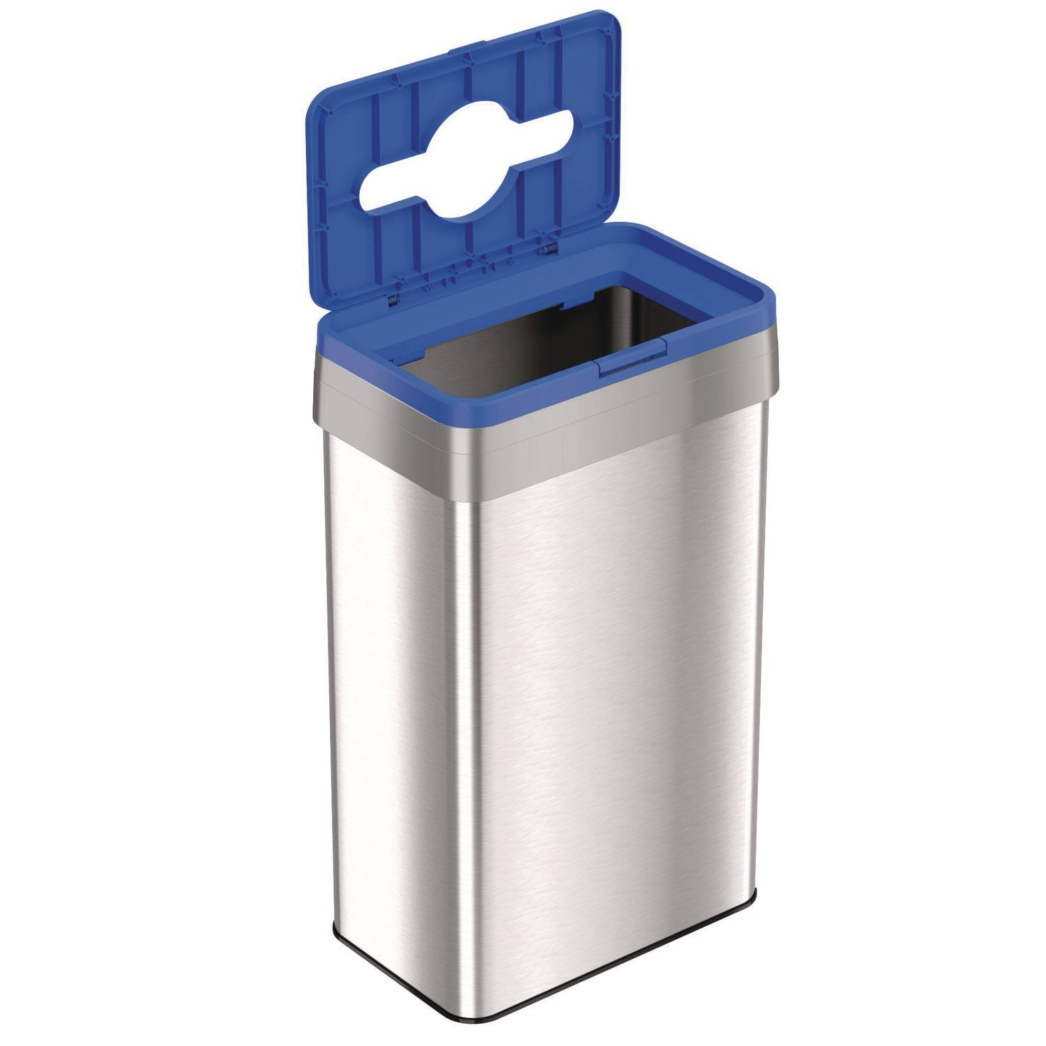 hls-commercial-r-open-top-recycle-bin-with-color-coded-lid-21-gal-plastic-stainless-steel-silver-blue-hlmhls21uotrec_4