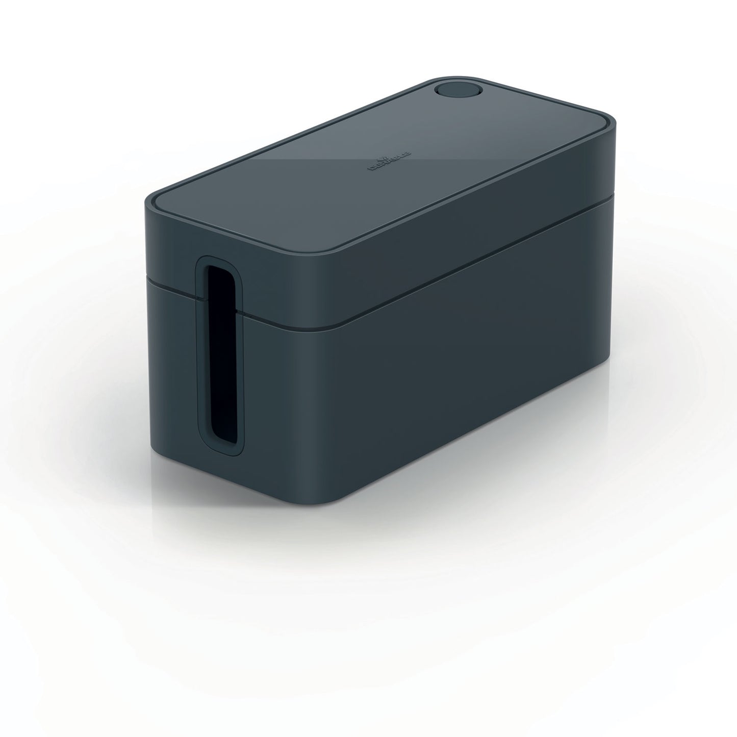 Durable® CAVOLINE Cable Management Box, 9.6" w x 4.96" d x 4.56" h, Small, Charcoal (DBL503537)