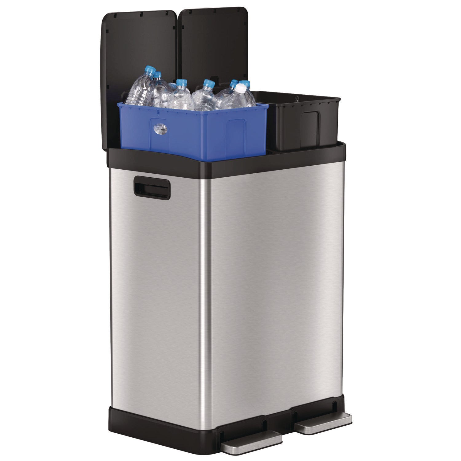 hls-commercial-r-step-pedal-trash-can-and-recycle-bin-16-gal-plastic-stainless-steel-silver-hlmhlss16r_3