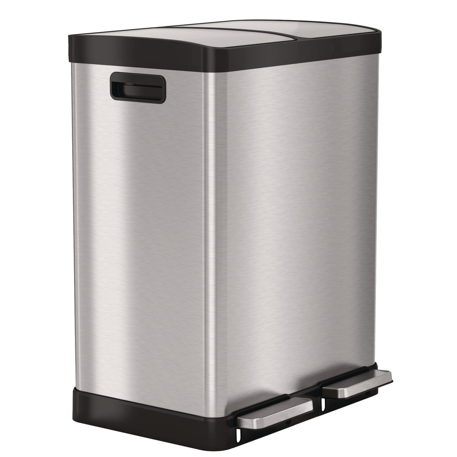 hls-commercial-r-fire-resistant-step-pedal-trash-can-and-recycle-bin-16-gal-plastic-stainless-steel-silver-hlmhlss16rfr_1