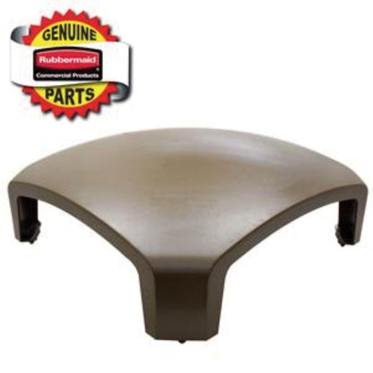Rubbermaid® Commercial Dome Top for Landmark Series Waste Receptacle, Square, 26 x 16 x 11.25, Driftwood (SGS3975L1DWOOD)