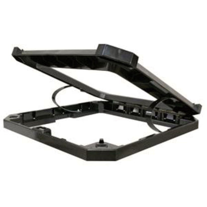 Rubbermaid® Commercial Stationary/Moving Collar for Container, Square, 26.25 x 26.25 x 4, Black (SGSFG3975L3BLA)