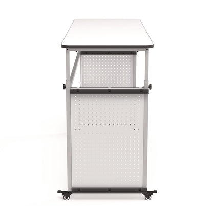 Luxor Modular Teacher's Desk, 60.25 x 21 x 32 to 38, White (LXCDTTB002)