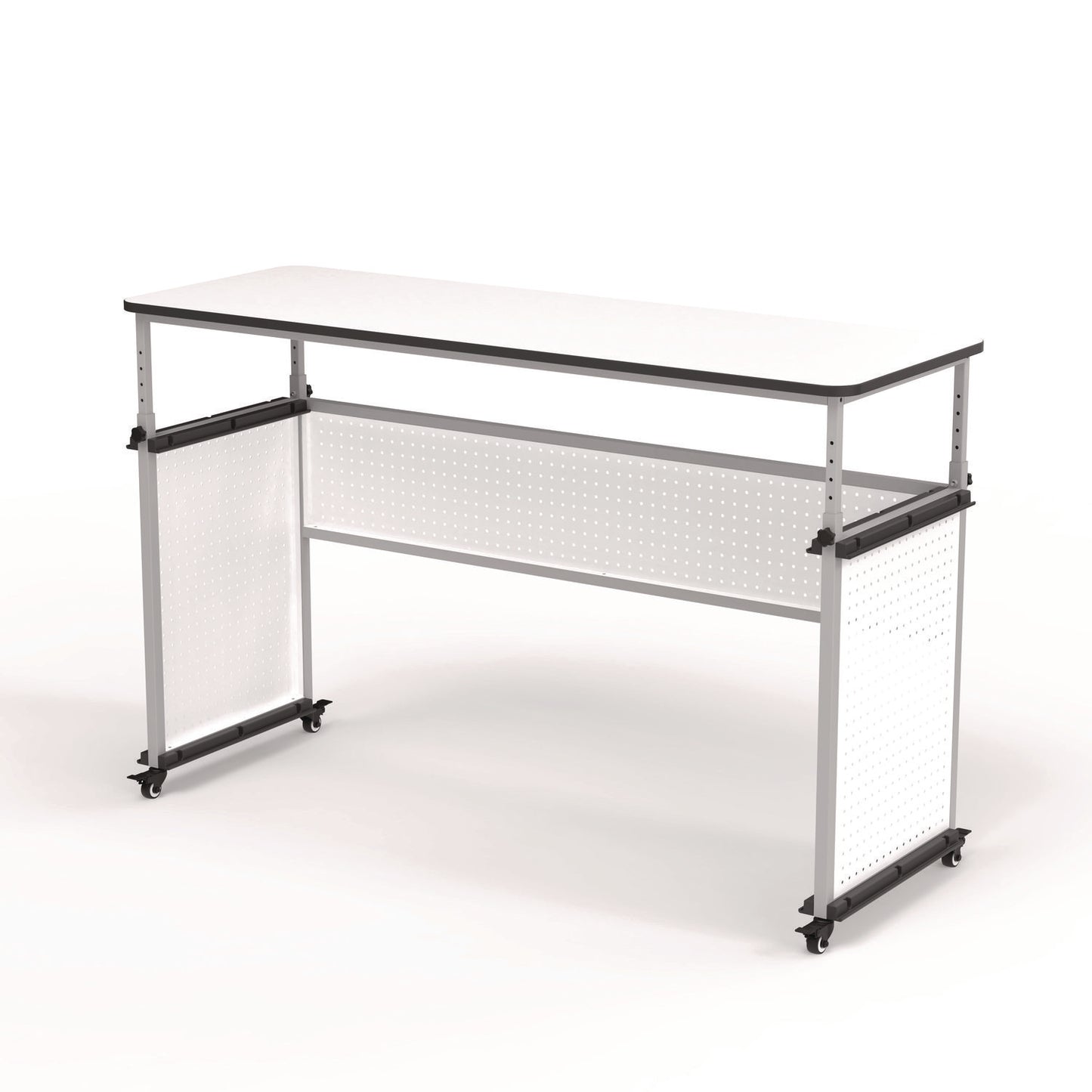 Luxor Modular Teacher's Desk, 60.25 x 21 x 32 to 38, White (LXCDTTB002)