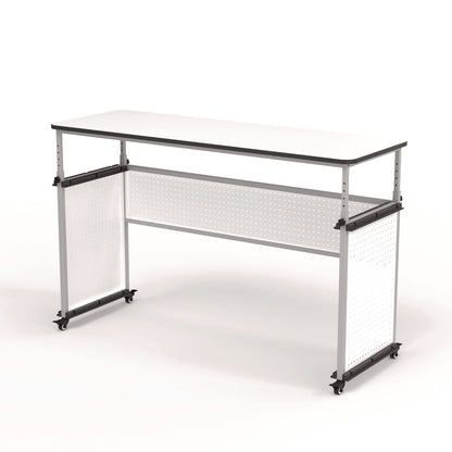 Luxor Modular Teacher's Desk, 60.25 x 21 x 32 to 38, White (LXCDTTB002)