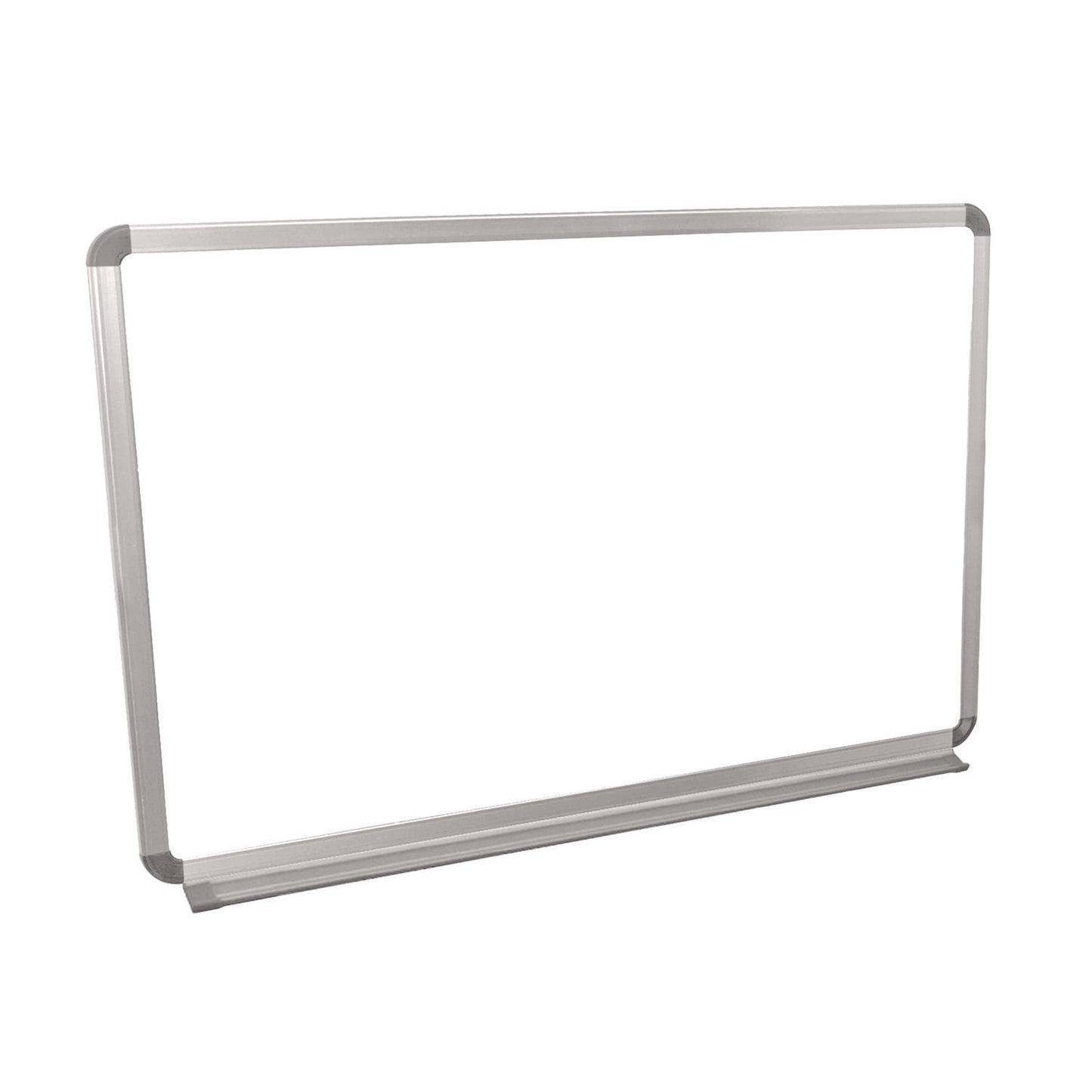 Luxor Wall-Mounted Magnetic Whiteboard, 36" x 24", White Surface, Silver Aluminum Frame (LXCWB3624W)