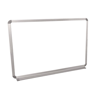 Luxor Wall-Mounted Magnetic Whiteboard, 36" x 24", White Surface, Silver Aluminum Frame (LXCWB3624W)