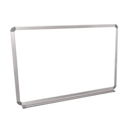 Luxor Wall-Mounted Magnetic Whiteboard, 36" x 24", White Surface, Silver Aluminum Frame (LXCWB3624W)