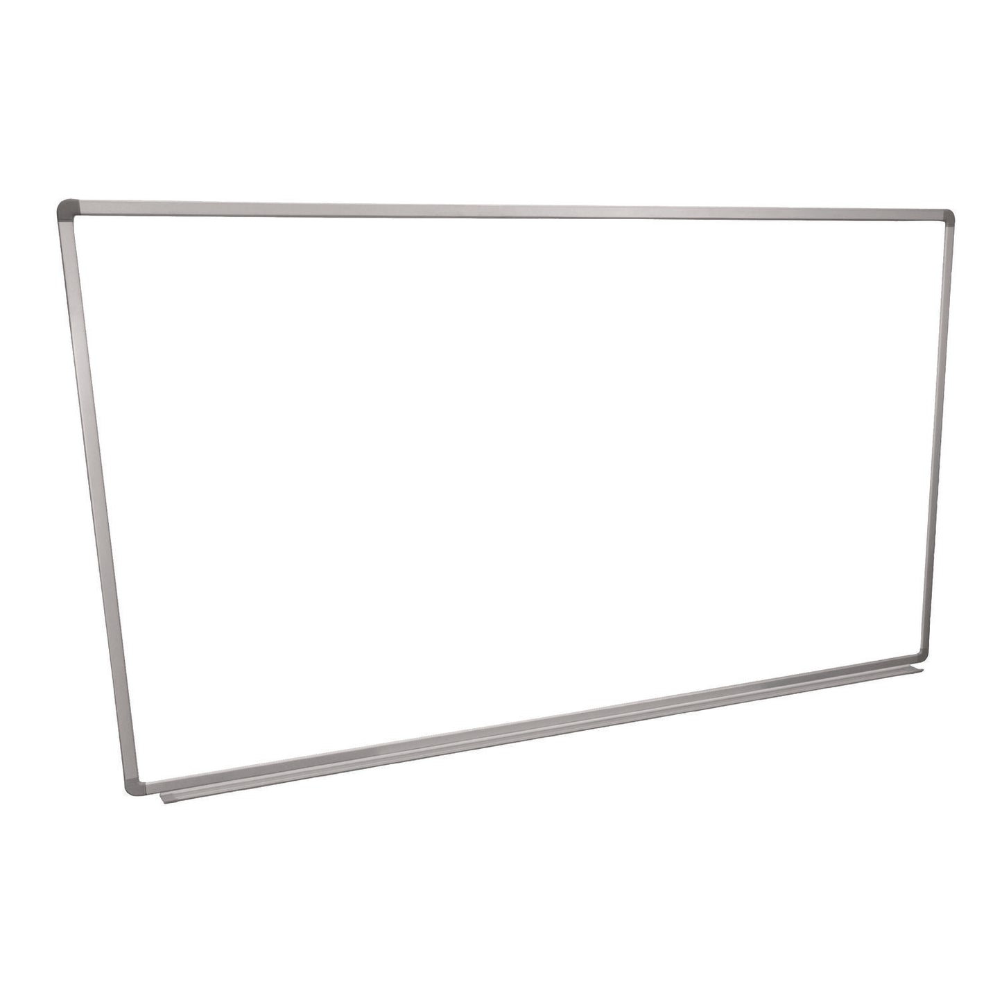 Luxor Wall-Mounted Magnetic Whiteboard, 72" x 40", White Surface, Silver Aluminum Frame (LXCWB7240W)