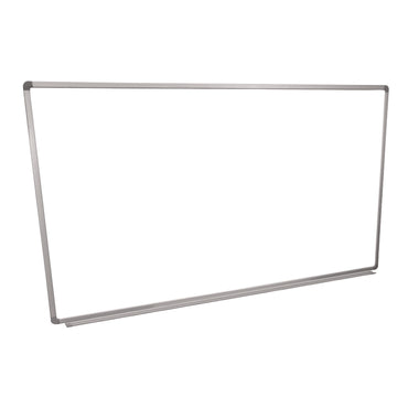 Luxor Wall-Mounted Magnetic Whiteboard, 72" x 40", White Surface, Silver Aluminum Frame (LXCWB7240W)