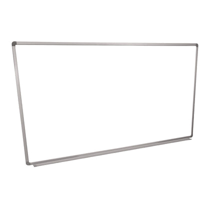 Luxor Wall-Mounted Magnetic Whiteboard, 72" x 40", White Surface, Silver Aluminum Frame (LXCWB7240W)