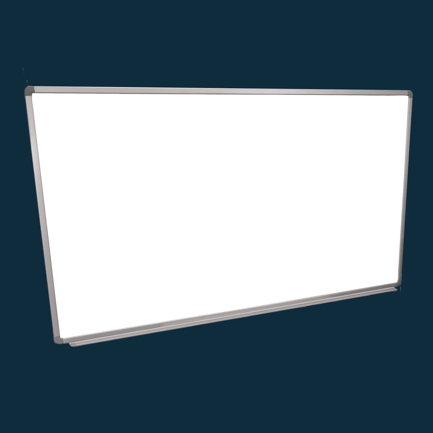 Luxor Wall-Mounted Magnetic Whiteboard, 72" x 40", White Surface, Silver Aluminum Frame (LXCWB7240W)