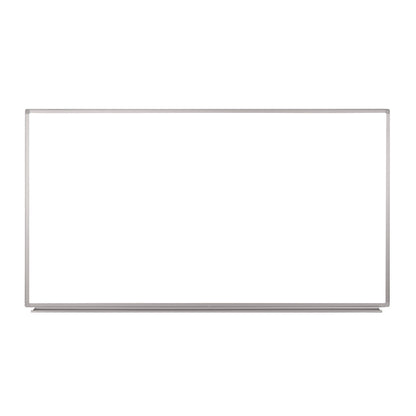 Luxor Wall-Mounted Magnetic Whiteboard, 72" x 40", White Surface, Silver Aluminum Frame (LXCWB7240W)