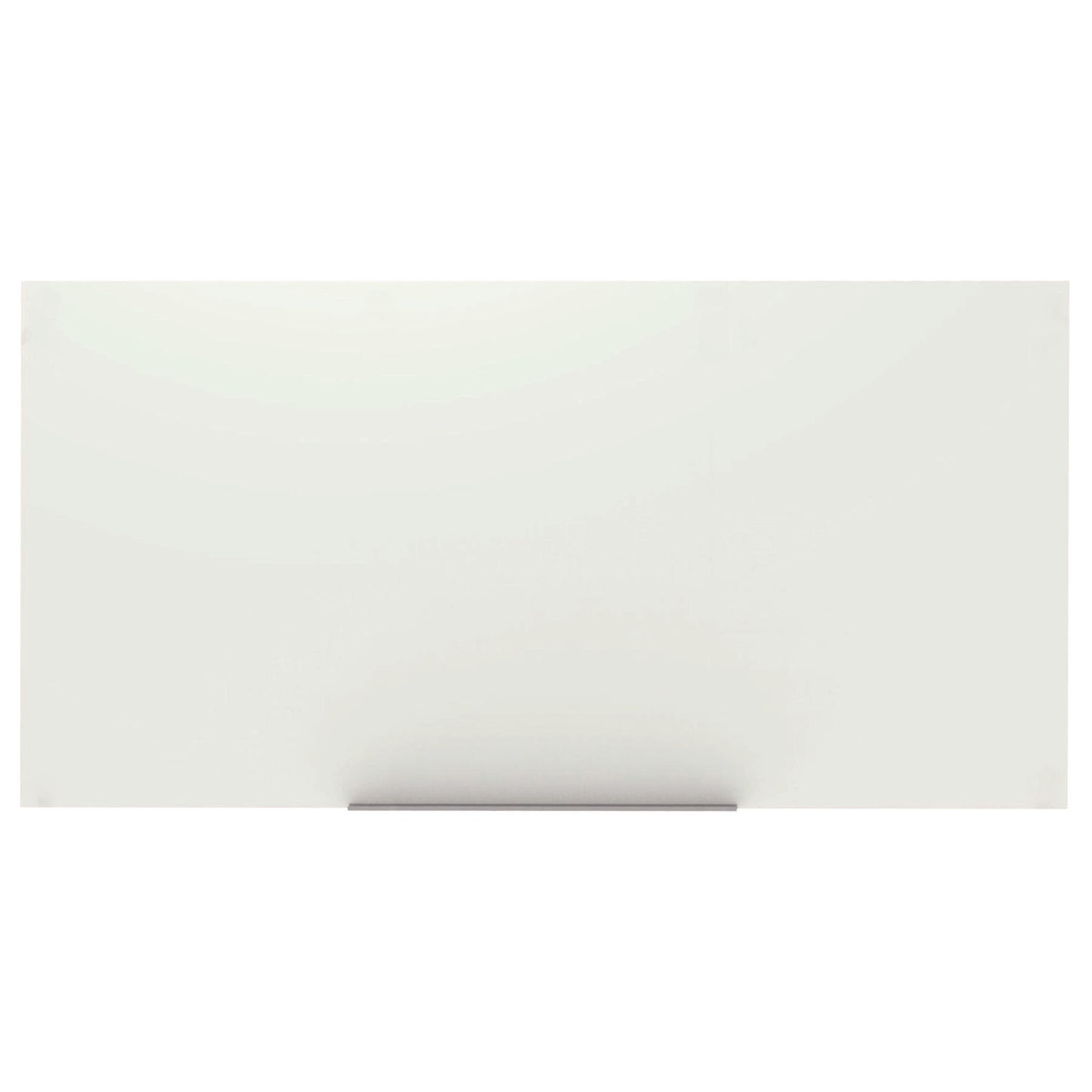 Luxor Magnetic Wall-Mounted Glass Board, 96" x 48", White Surface, Frameless (LXCWGB9648M)