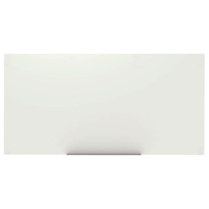 Luxor Magnetic Wall-Mounted Glass Board, 96" x 48", White Surface, Frameless (LXCWGB9648M)