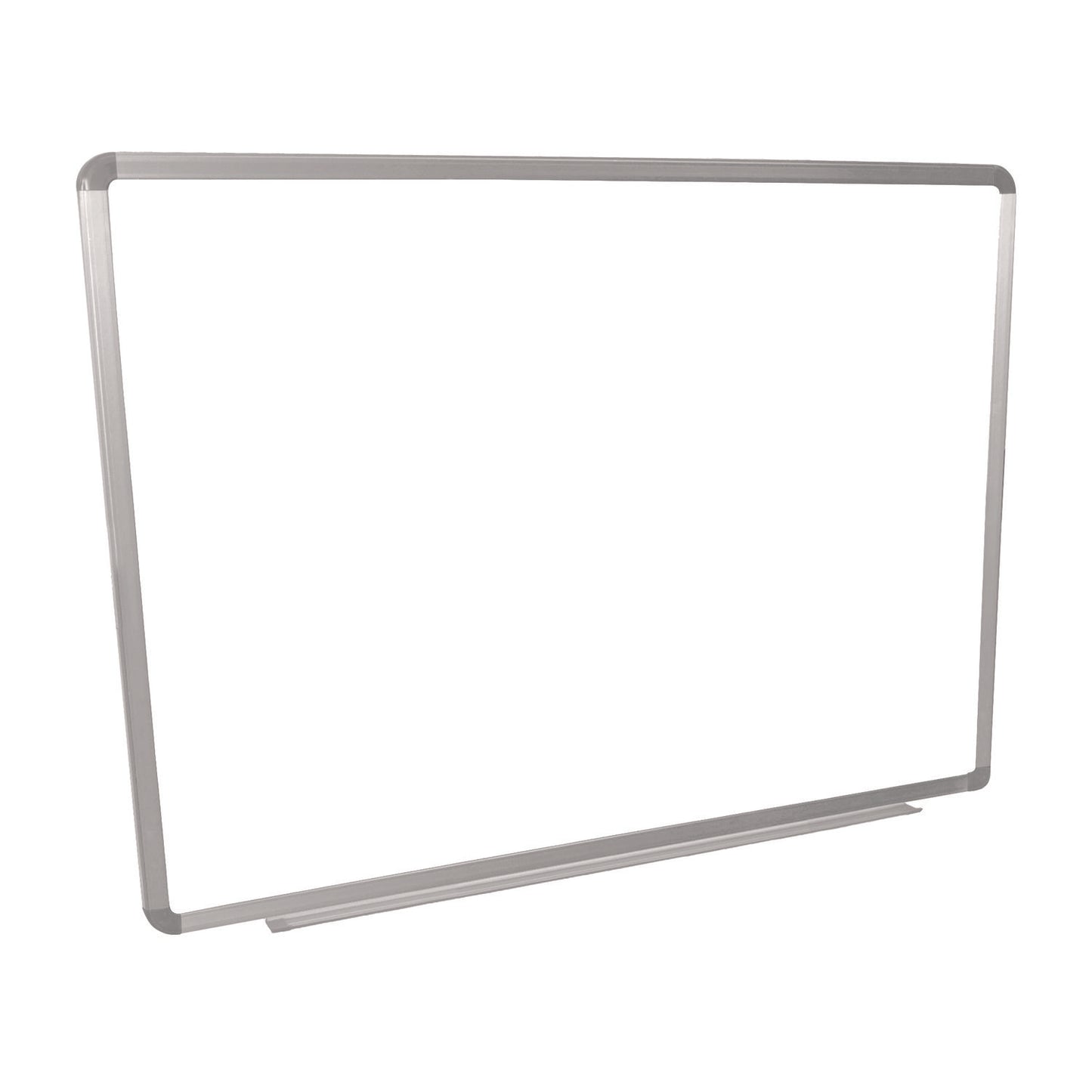 Luxor Wall-Mounted Magnetic Whiteboard, 48" x 36", White Surface, Silver Aluminum Frame (LXCWB4836W)