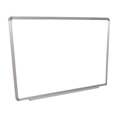 Luxor Wall-Mounted Magnetic Whiteboard, 48" x 36", White Surface, Silver Aluminum Frame (LXCWB4836W)