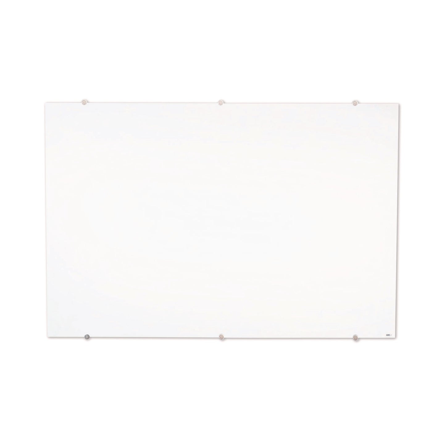 Luxor Magnetic Wall-Mounted Glass Board, 48" x 36", White Surface, Silver Aluminum Frame (LXCWGB4836M)