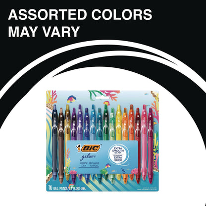 bic-gel-ocity-quick-dry-gel-pen-retractable-medium-0-7-mm-16-assorted-ink-and-barrel-colors-16-pack-bicrglcga16ast_7