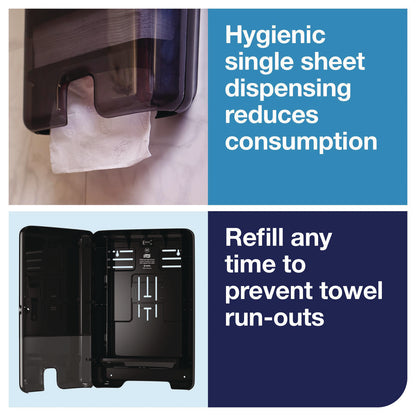 Tork® Xpress Multifold Hand Towel Dispenser H2, 11.9 x 4 x 17.5, Black (TRK553028)