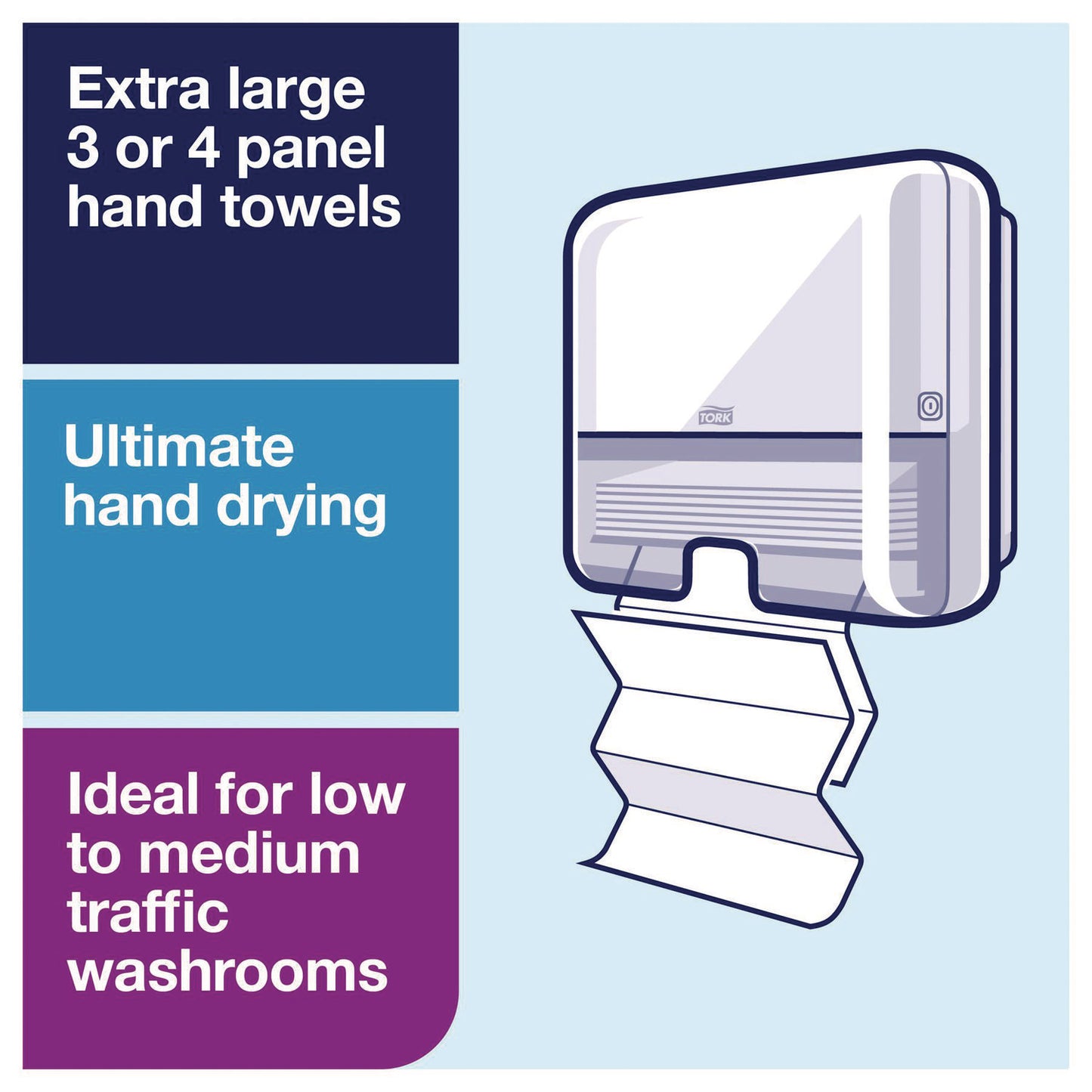 Tork® Xpress Mini Multifold Hand Towel Dispenser H2, 11.9 x 4 x 11.6, White (TRK553120)